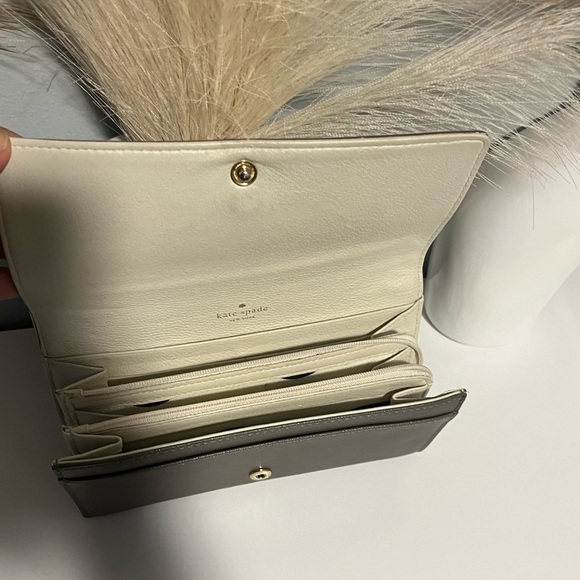 Kate Spade Taupe Leather Wallet - Picture 4 of 6